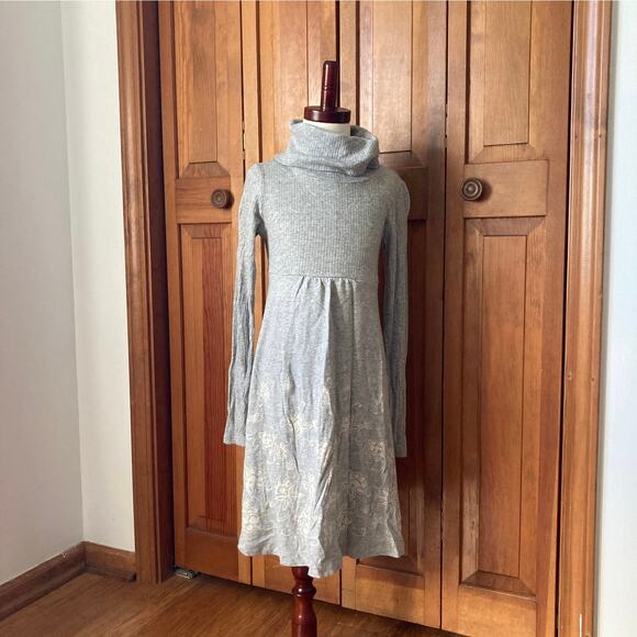 Old Navy Girls Grey Turtleneck Pullover Dress, Size M - Picture 1 of 6